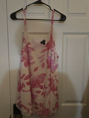 Torrid Pink Floral-Print Cream Cami
